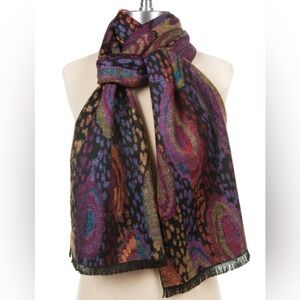 100% CASHMERE never worn double-sided scarf